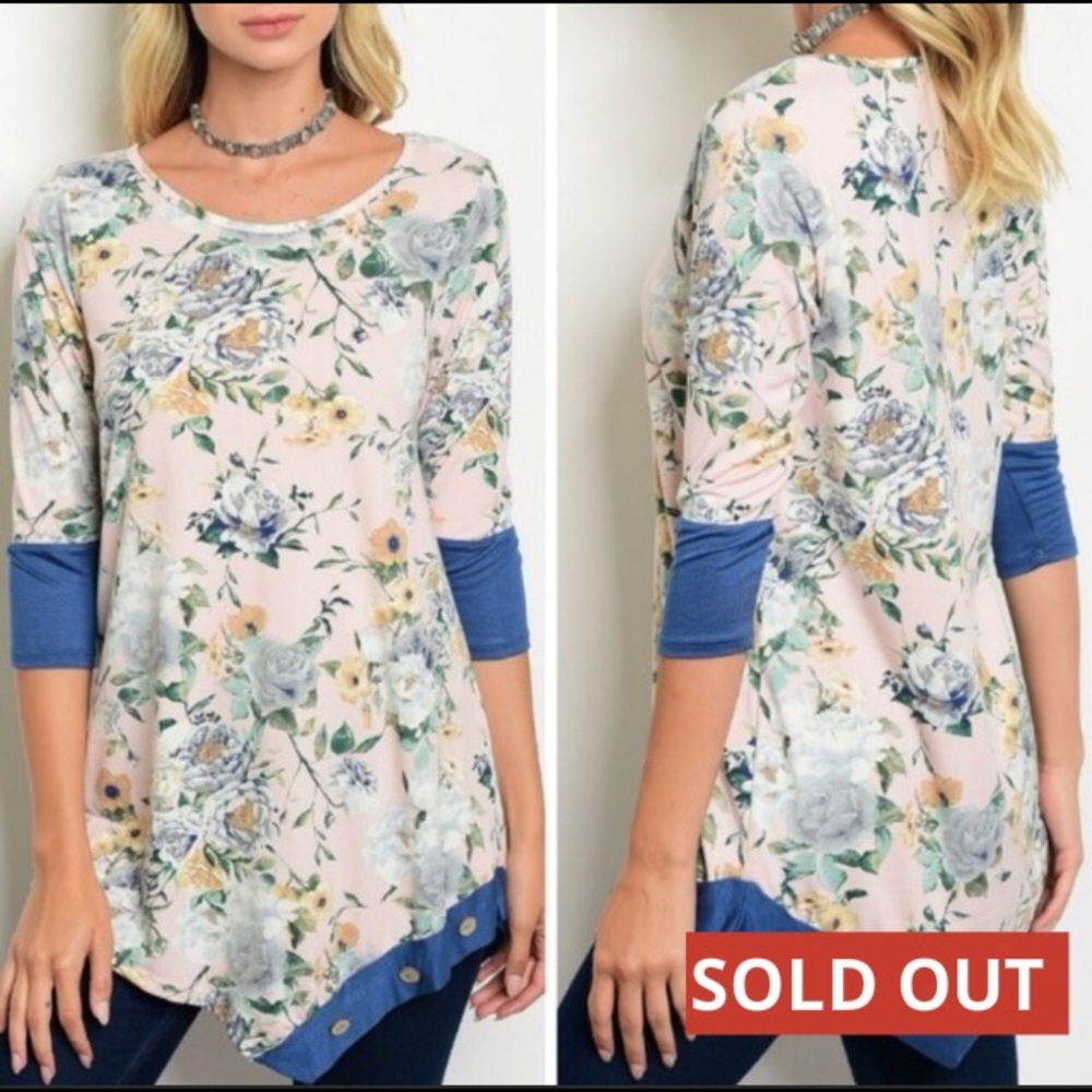  Last 1️⃣ offer 20% off Pink and Blue Tunic - Picture 1 of 4